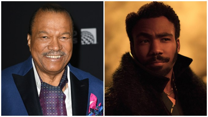 Billy Dee Williams; Donald Glover as Lando Calrissian