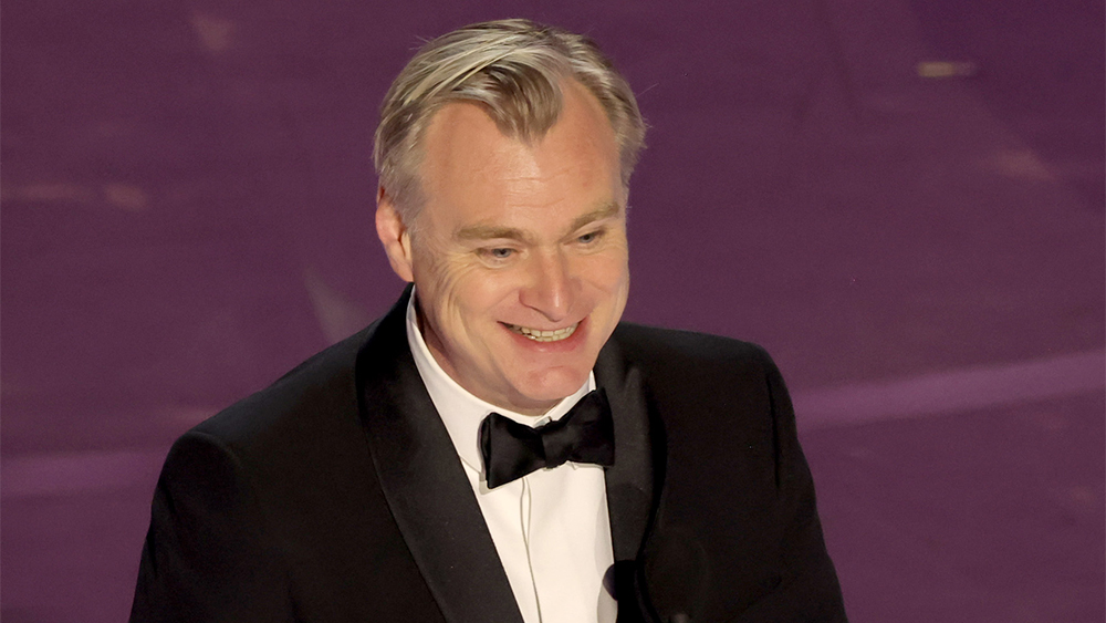 HOLLYWOOD, CALIFORNIA - MARCH 10: Christopher Nolan accepts the Best Directing award for "Oppenheimer" onstage during the 96th Annual Academy Awards at Dolby Theatre on March 10, 2024 in Hollywood, California. (Photo by Kevin Winter/Getty Images)