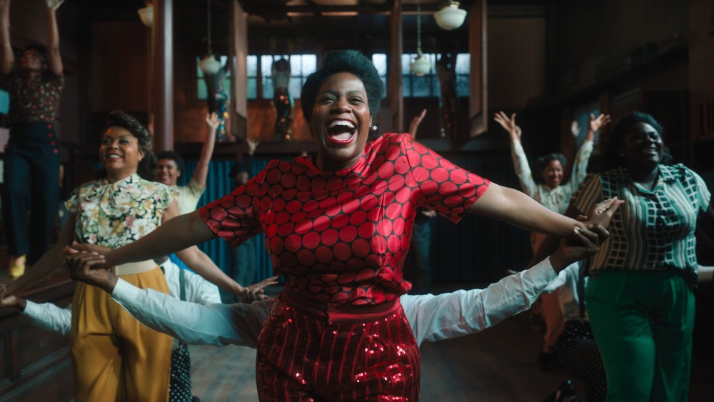 THE COLOR PURPLE, from left: Taraji P. Henson, Fantasia Barrino, Danielle Brooks, 2023. © Warner Bros. /Courtesy Everett Collection