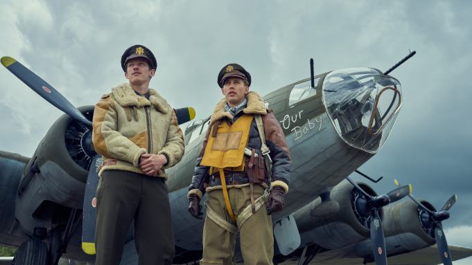 Callum Turner and Austin Butler in "Masters of the Air"