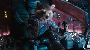 Rocket (voiced by Bradley Cooper) in Marvel Studios' Guardians of the Galaxy Vol. 3. Photo courtesy of Marvel Studios. © 2023 MARVEL.